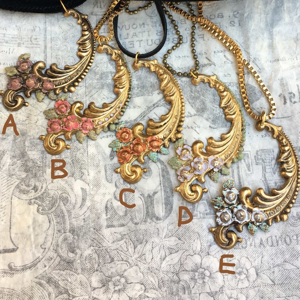 Boho Floral Handmade Choker - Picture 2 of 8